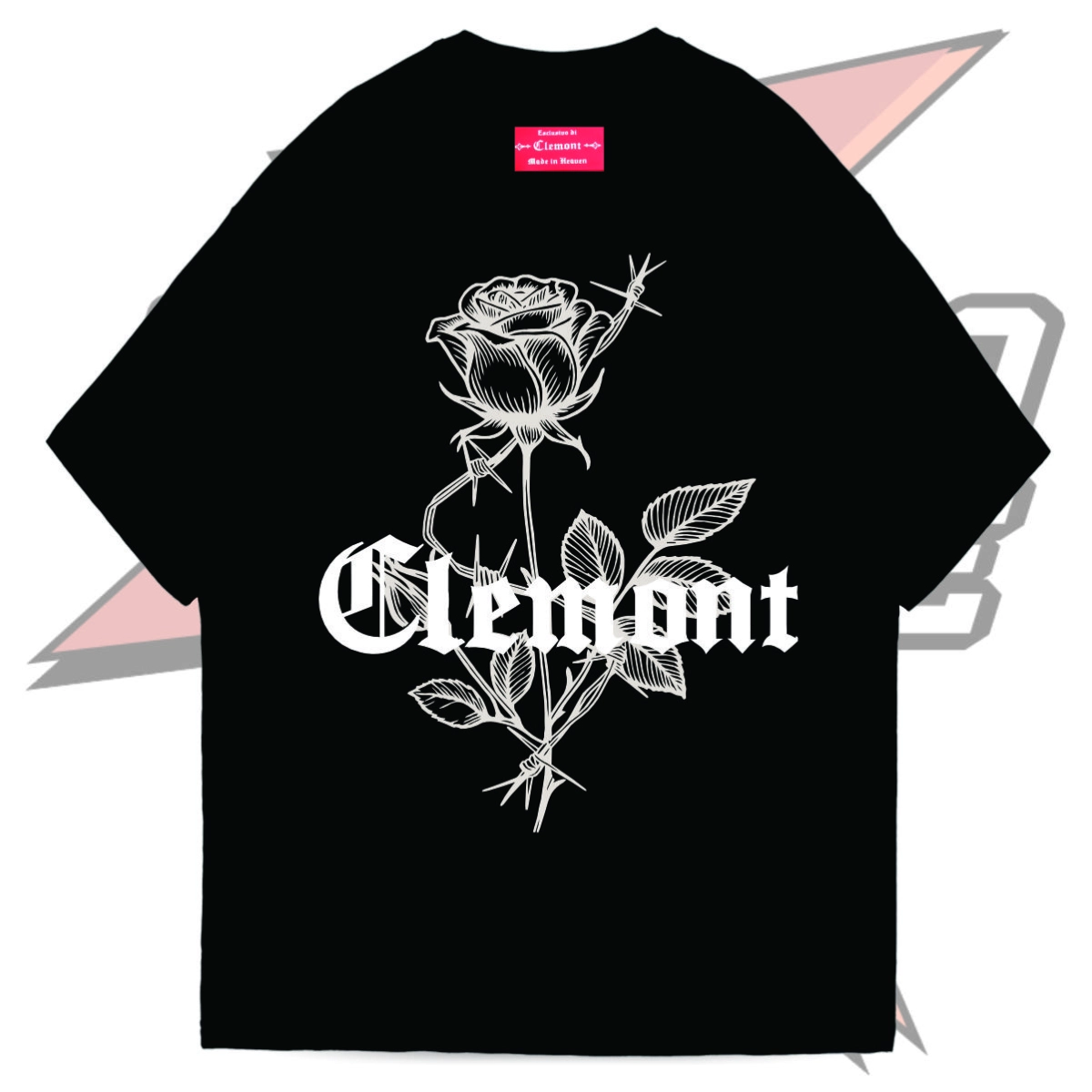 Camiseta Clemont | White Rose - Vista trasera